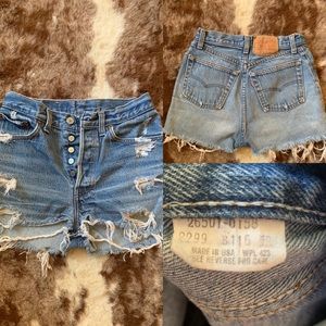 Vintage Levi high waisted shorts